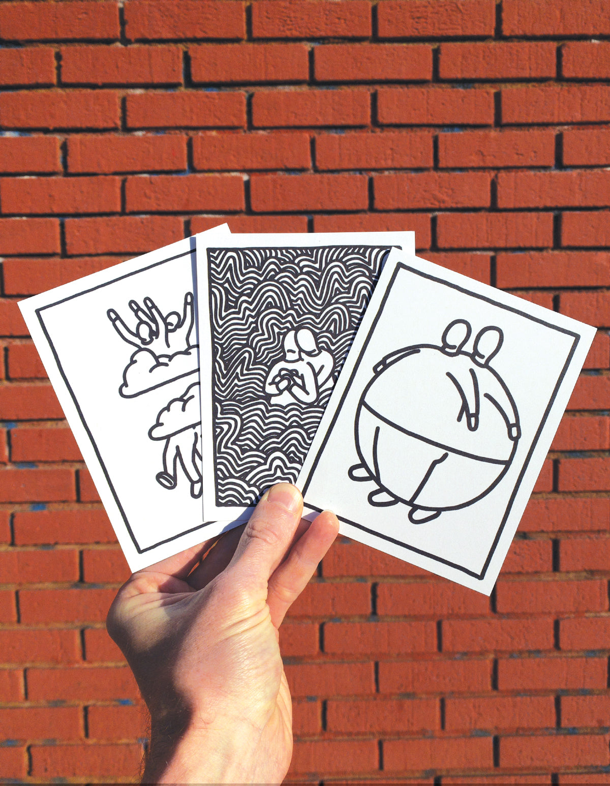 Butt-Buddies Postcards 3-Pack